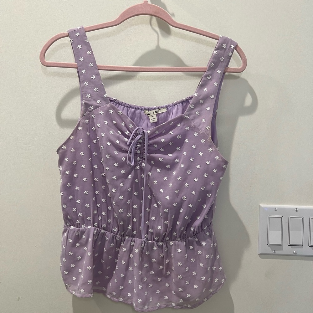 Purple Floral Top - Miami